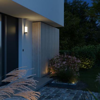 Steinel 094270 - Aplique de pared exterior 1xE27/15W/230V L 14 IP44