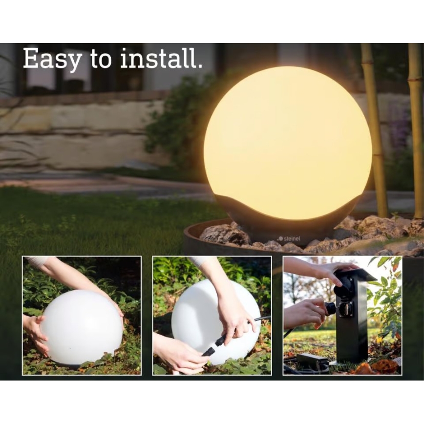 Steinel 094836 - Kit básico LED RGBW Lámpara exterior LED/9,07W/24V 400 mm IP65