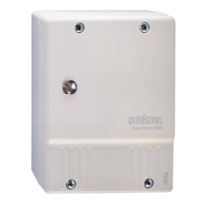 STEINEL 550615 - Interruptor crepuscular NightMatic 3000 Vario blanco IP54
