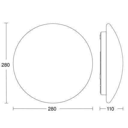 STEINEL 56032 - LED Iluminación exterior con sensor LED/9,5W/230V IP54