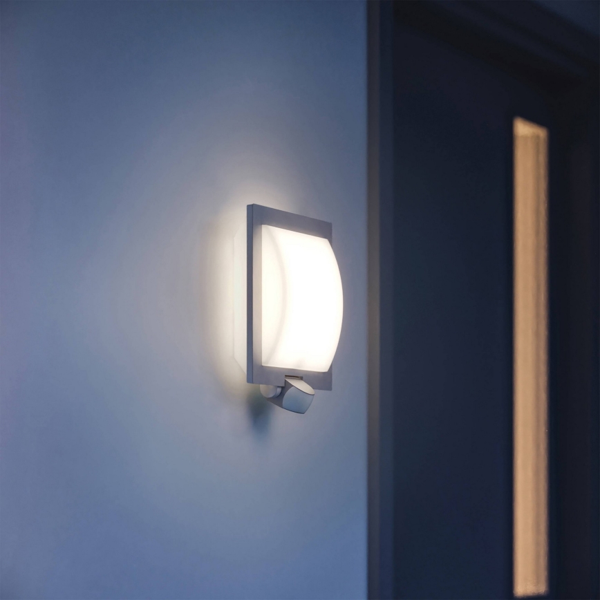 Steinel 566814 - Aplique exterior con sensor 1xE27/60W/240V L 20 S IP44