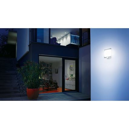 Steinel 566814 - Aplique exterior con sensor 1xE27/60W/240V L 20 S IP44