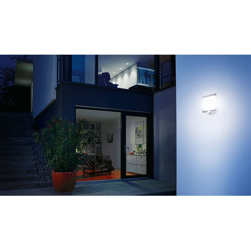Steinel 566814 - Aplique exterior con sensor 1xE27/60W/240V L 20 S IP44