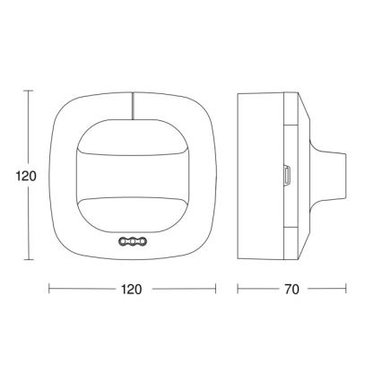 Steinel 590703 - Detector de presencia Dual HF COM1 blanco