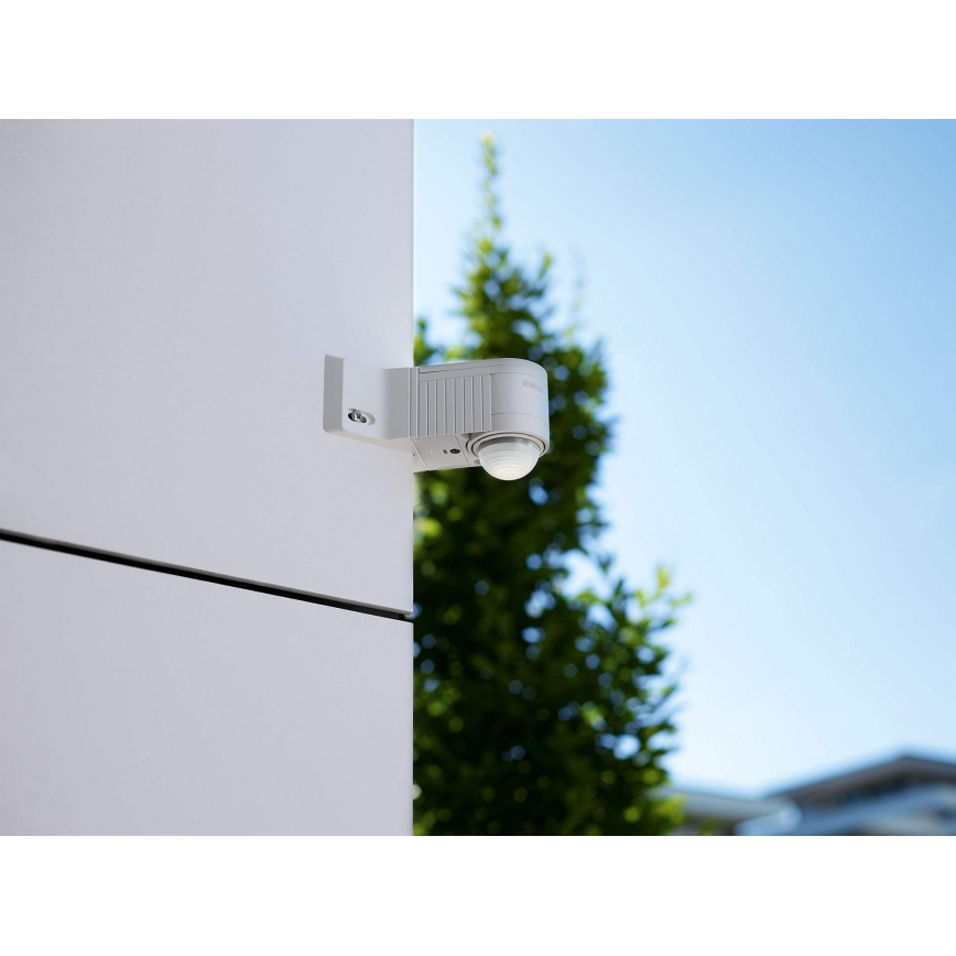 STEINEL 602819 - Sensor de pared infrarrojos exterior IS240 blanco IP54
