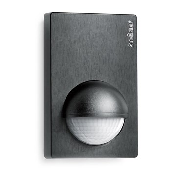 STEINEL 603113 - Sensor de movimiento exterior IS 180-2 negro IP54