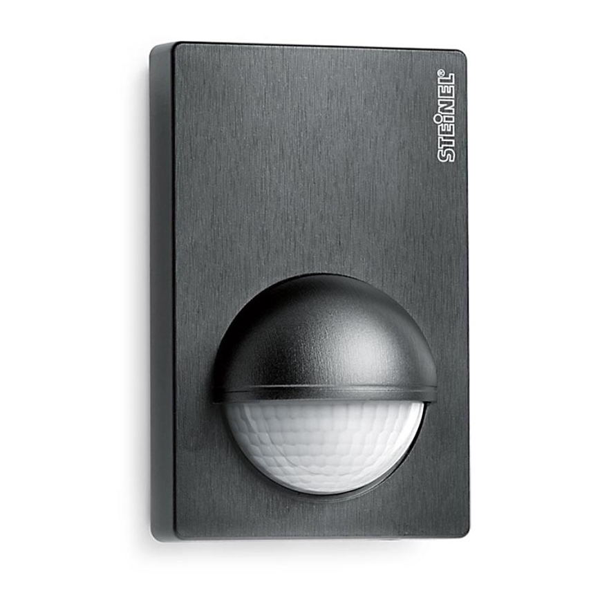 STEINEL 603113 - Sensor de movimiento exterior IS 180-2 negro IP54