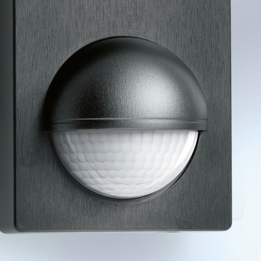 STEINEL 603113 - Sensor de movimiento exterior IS 180-2 negro IP54