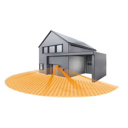 STEINEL 603113 - Sensor de movimiento exterior IS 180-2 negro IP54
