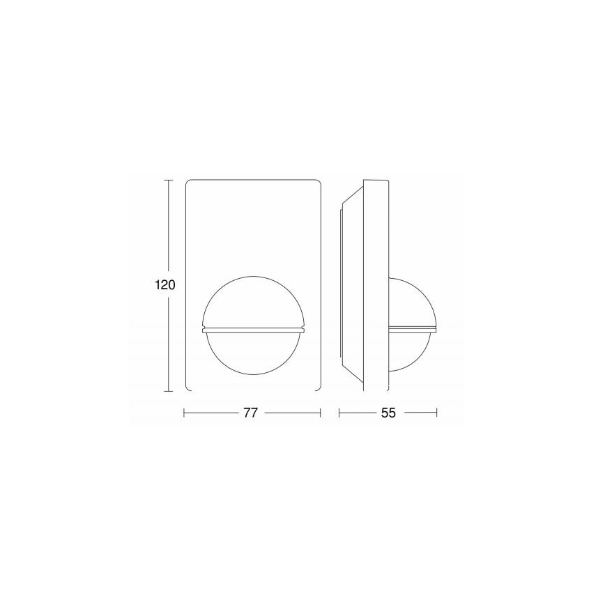 STEINEL 603113 - Sensor de movimiento exterior IS 180-2 negro IP54