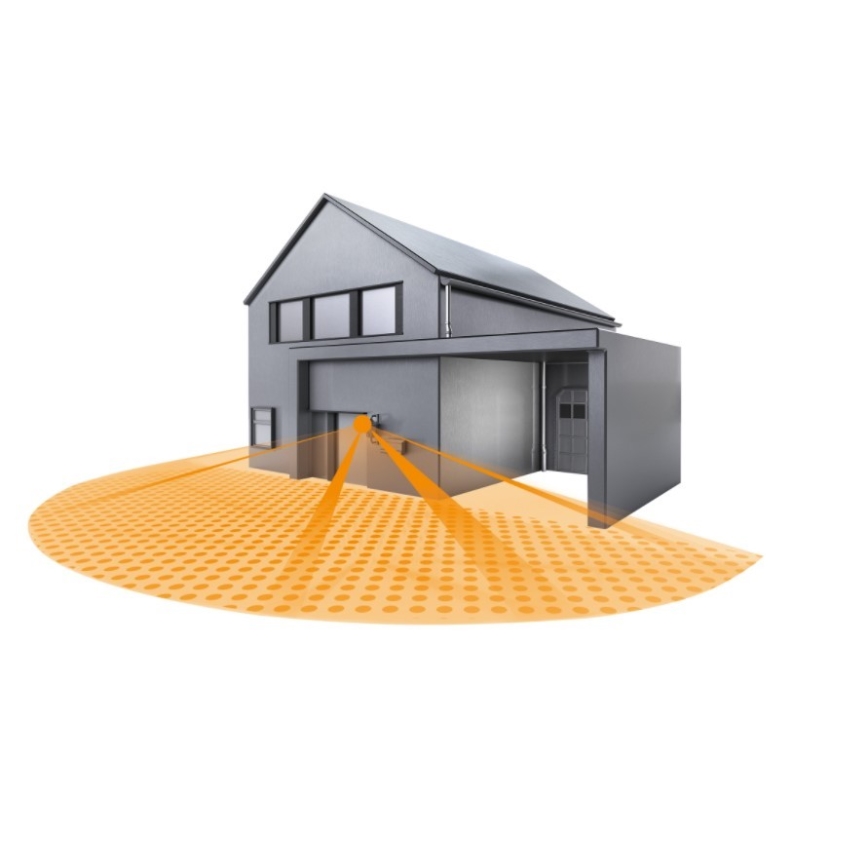 STEINEL 603618 - Sensor de movimiento exterior IS 180-2 acero inoxidable IP54