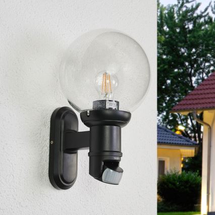 STEINEL 634216 - L 560 S Aplique con sensor exterior negro IP44