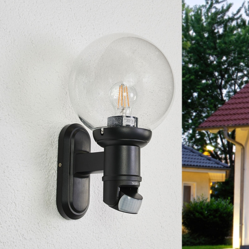 STEINEL 634216 - L 560 S Aplique con sensor exterior negro IP44