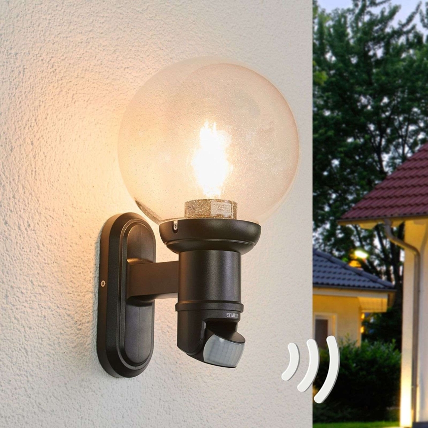 STEINEL 634216 - L 560 S Aplique con sensor exterior negro IP44