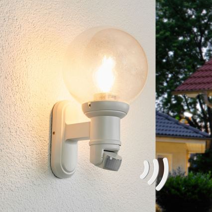 STEINEL 634315 - L 560 S Aplique con sensor exterior blanco IP44