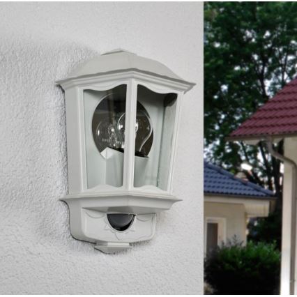 Steinel 644512 - Lámpara de pared de exterior con sensor L 190 S 1xE27/100W/230V IP44