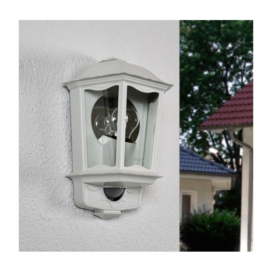 Steinel 644512 - Lámpara de pared de exterior con sensor L 190 S 1xE27/100W/230V IP44