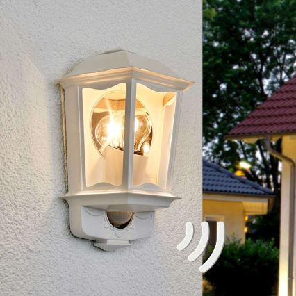 Steinel 644512 - Lámpara de pared de exterior con sensor L 190 S 1xE27/100W/230V IP44