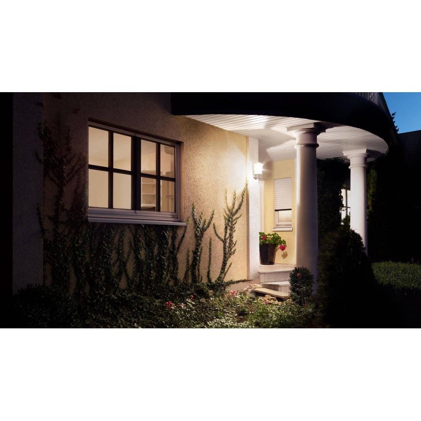 Steinel 644512 - Lámpara de pared de exterior con sensor L 190 S 1xE27/100W/230V IP44