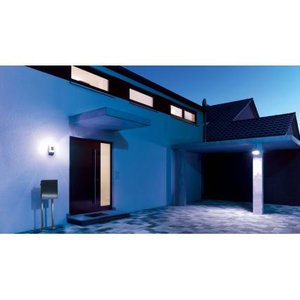 STEINEL 650612 - L1 Lámpara de exterior con sensor negro/blanco IP44