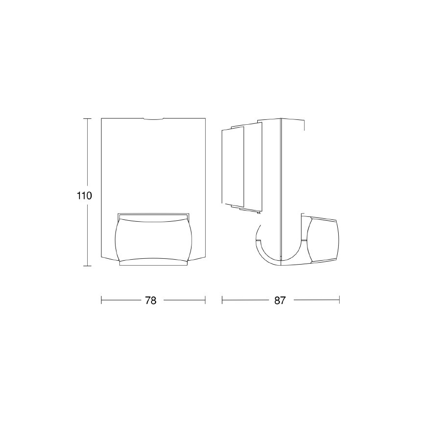 STEINEL 660215 - Detector de movimiento exterior IS 130-2 negro IP54