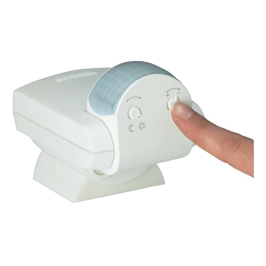 STEINEL 660314 - Detector de movimiento exterior IS 130-2 blanco IP54