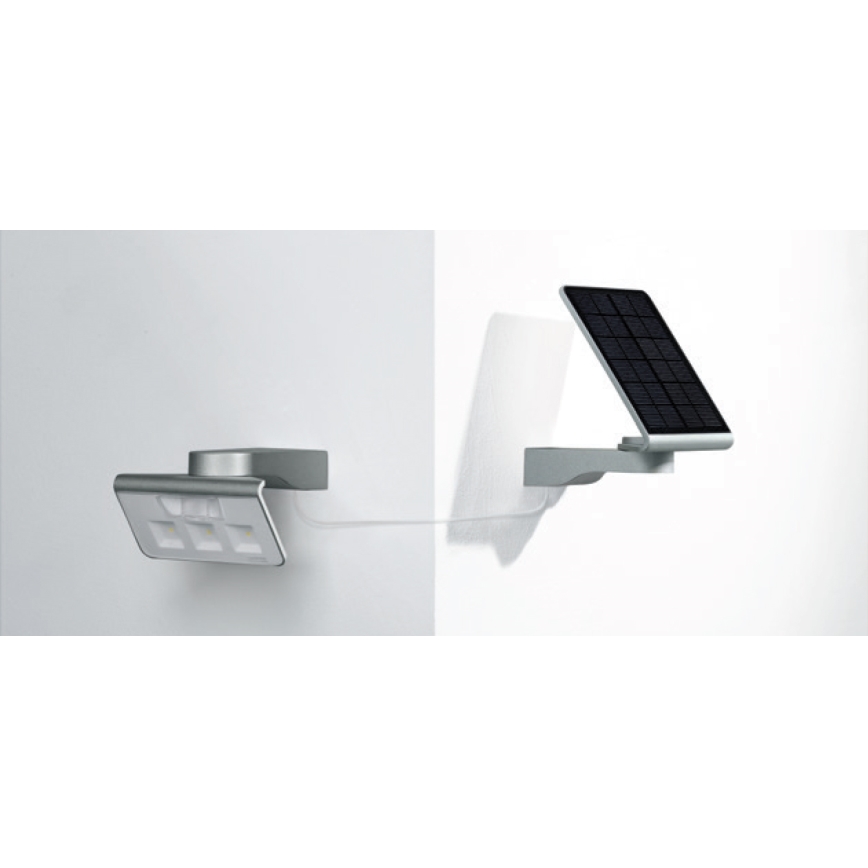 STEINEL 671006 - Proyector LED con sensor solar XSolar L-S 0,5W/LED blanco IP44 2500 mAh