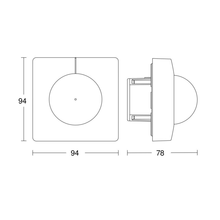 Steinel 751302 - Detector de presencia HF 360 COM1 blanco