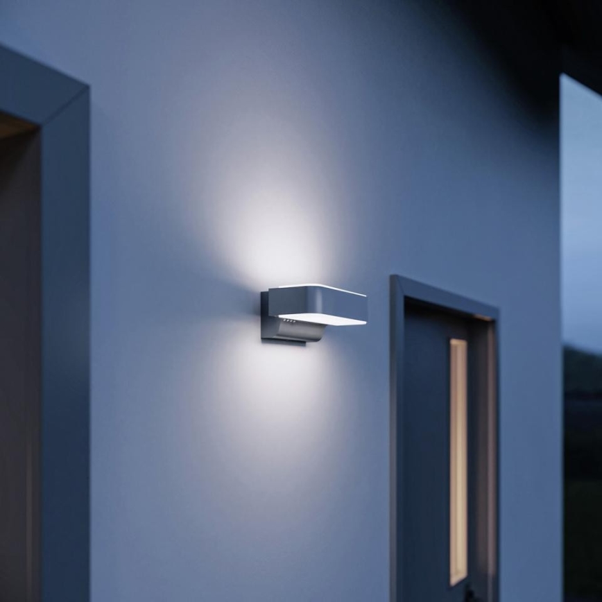 STEINEL 87562 - Aplique LED de exterior con sensor L 810 SC LED/9,8W/230V IP44 plata
