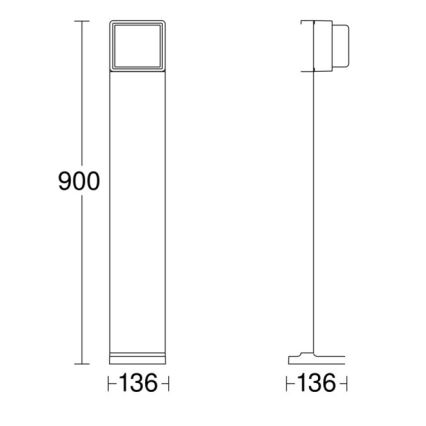 Steinel 078683 - Lámpara LED de exterior regulable con sensor GL 85 SC 900 LED/9W/230V IP44