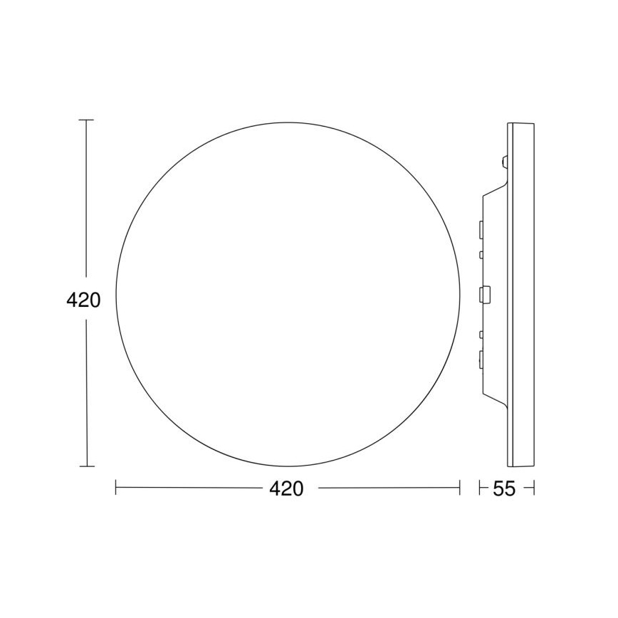 Steinel 067762 - Plafón LED regulable con sensor RS PRO R30 plus SC 23,7W/230V 4000K IP40