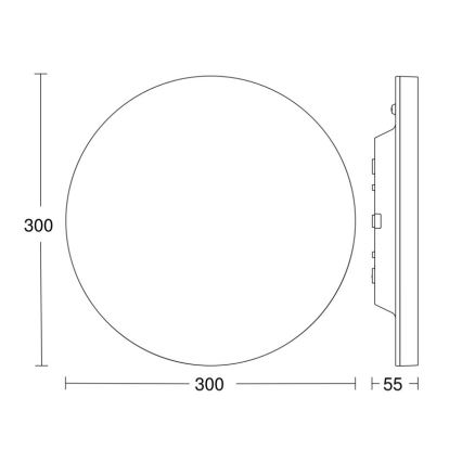 Steinel 067809 - Plafón LED regulable con sensor RS PRO R10 BASIC SC LED/8,5W/230V 4000K IP40
