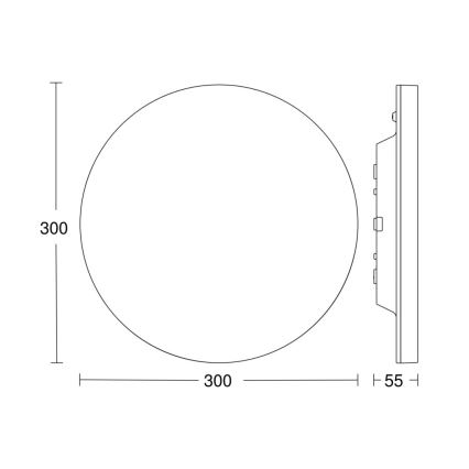 Steinel 067717 - Plafón LED regulable con sensor RS PRO R10 PLUS SC 8,5W/230V IP40 3000K