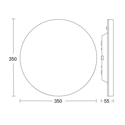 Steinel - Plafón LED regulable con sensor RSPROR20BASIC 15,3W/230V IP40 3000K