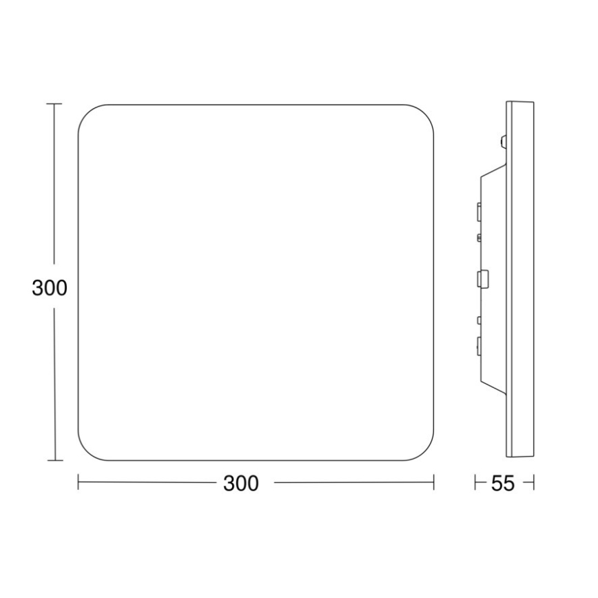 Steinel - Plafón LED regulable con sensor RSPROR20BASICQ 15,3W/230V IP40 4000K