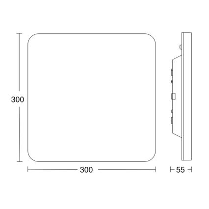 Steinel 067748 - Plafón LED regulable con sensor RS PRO R20 PLUS 15,86W/230V IP40 3000K