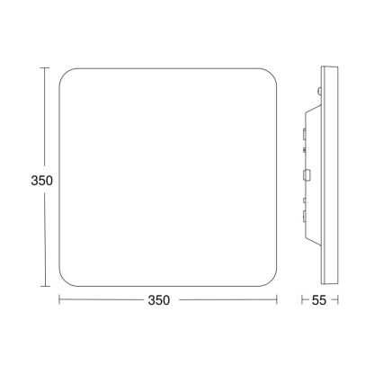 Steinel - Plafón LED regulable con sensor RSPROR30QBASICSC 23,26W/230V IP40 3000K