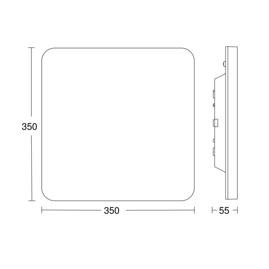 Steinel - Plafón LED regulable con sensor RSPROR30QBASICSC 23,26W/230V IP40 3000K