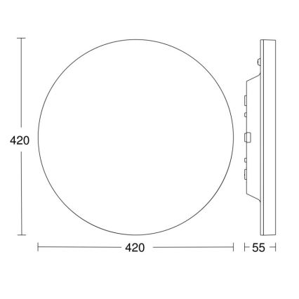 Steinel - Plafón LED regulable con sensor RSPROR30QBASICSC 23,26W/230V IP40 4000K