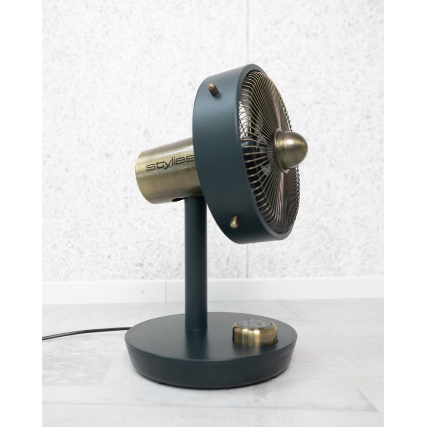 Stylies - Ventilador de mesa CEPHEUS 24W/230V negro