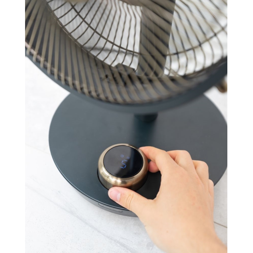 Stylies - Ventilador de mesa CEPHEUS 24W/230V negro
