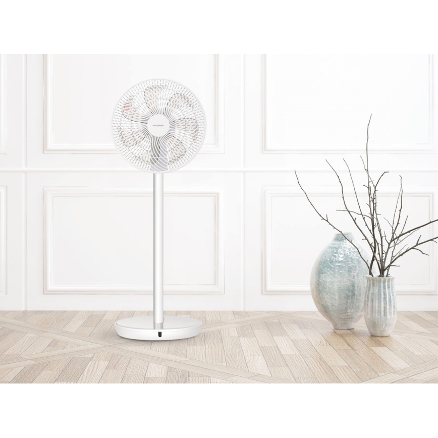 Stylies - Ventilador de pie TUKAN 25W/230V 60 cm blanco