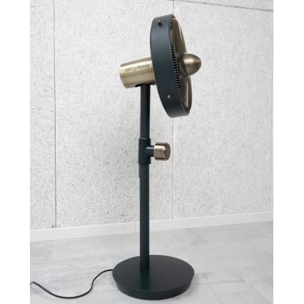 Stylies - Ventilador de pie URANUS 35W/230V 94 cm negro