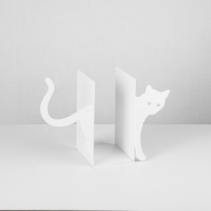 Sujeta-libros 22x35 cm blanco
