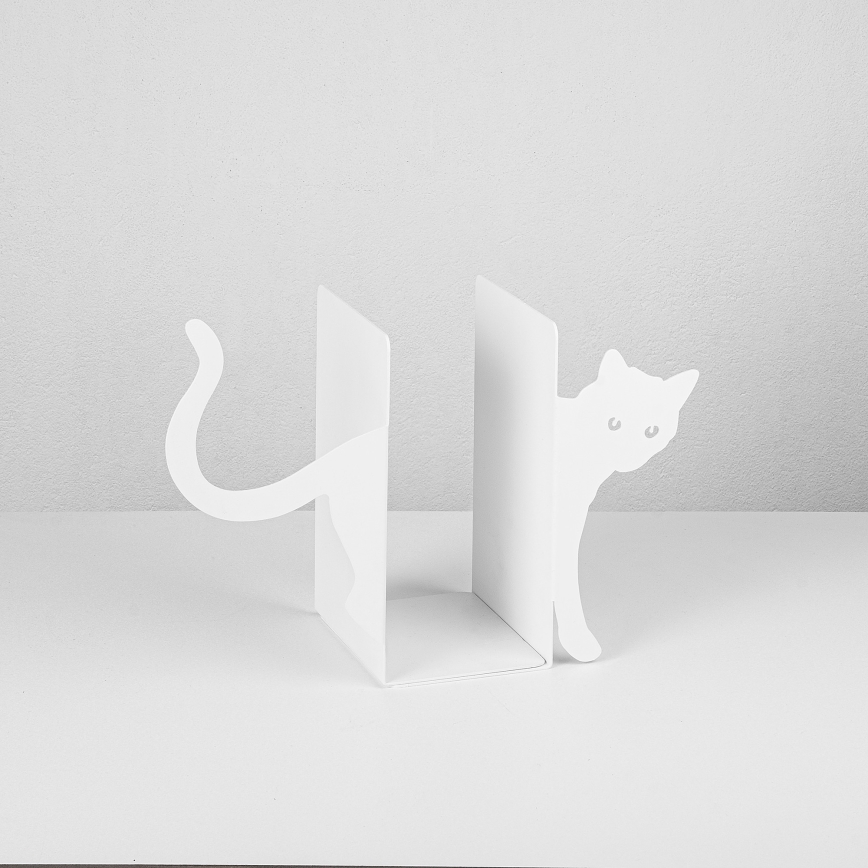 Sujeta-libros 22x35 cm blanco