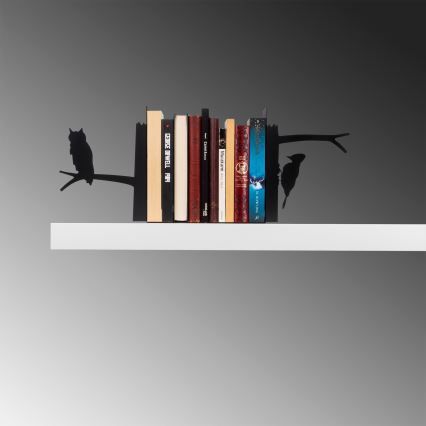 Sujeta-libros 22x44 cm negro