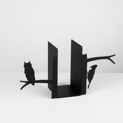 Sujeta-libros 22x44 cm negro