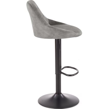 Taburete 106x47 cm gris/negro