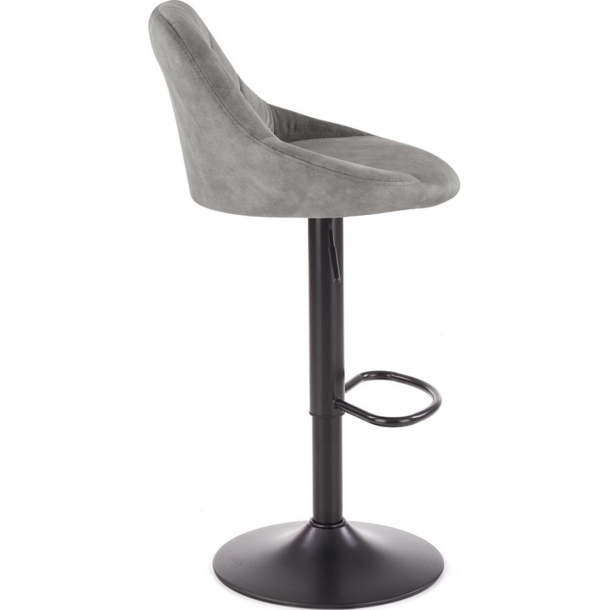 Taburete 106x47 cm gris/negro