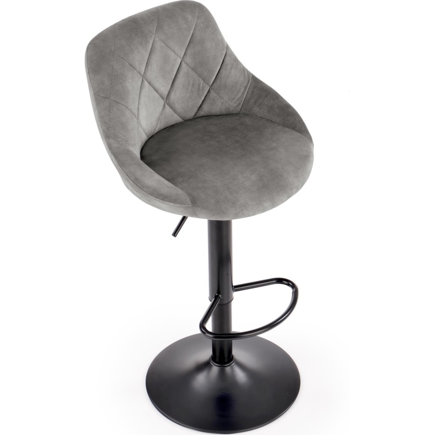 Taburete 106x47 cm gris/negro